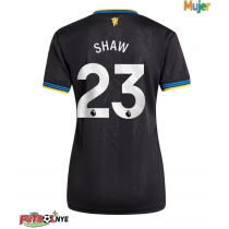 Camiseta Manchester United Luke Shaw #23 Tercera Equipación para mujer 2025-26 manga corta